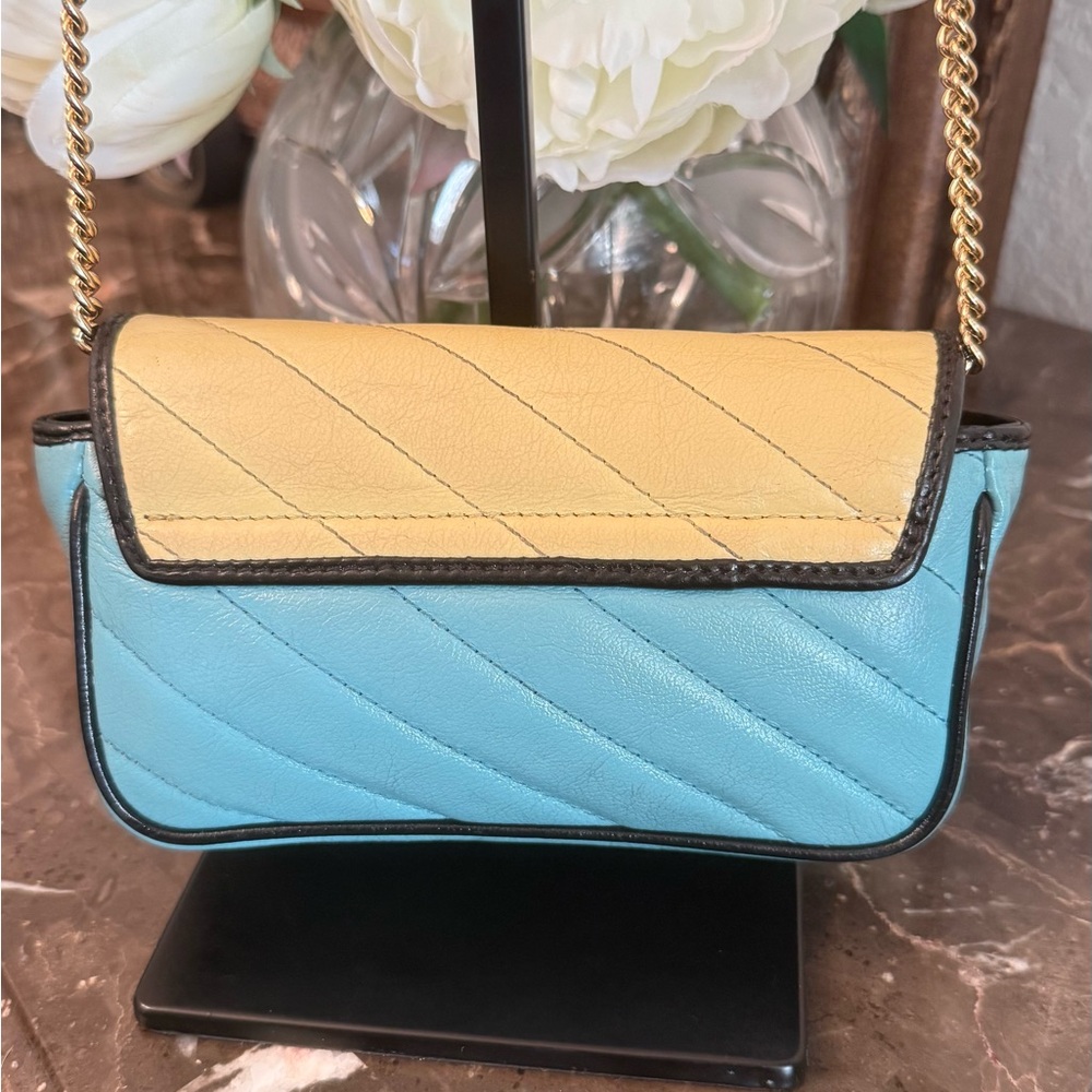 Gucci Mini GG Marmont Calfskin Leather Crossbody shoulder Bag Limited Edition - Picture 8 of 17